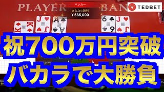 【オンラインカジノ】ついに残高700万円突破〜テッドベット〜